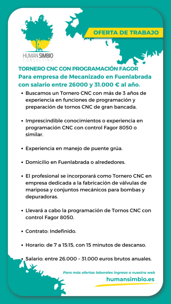 Tornero CNC Fagor