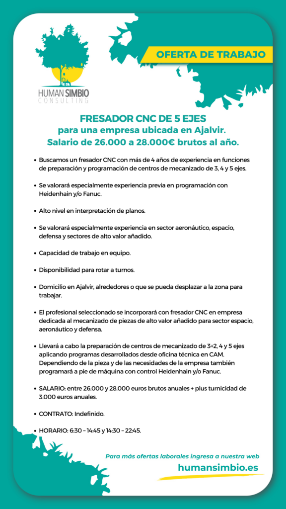 Fresador CNC de 5 ejes