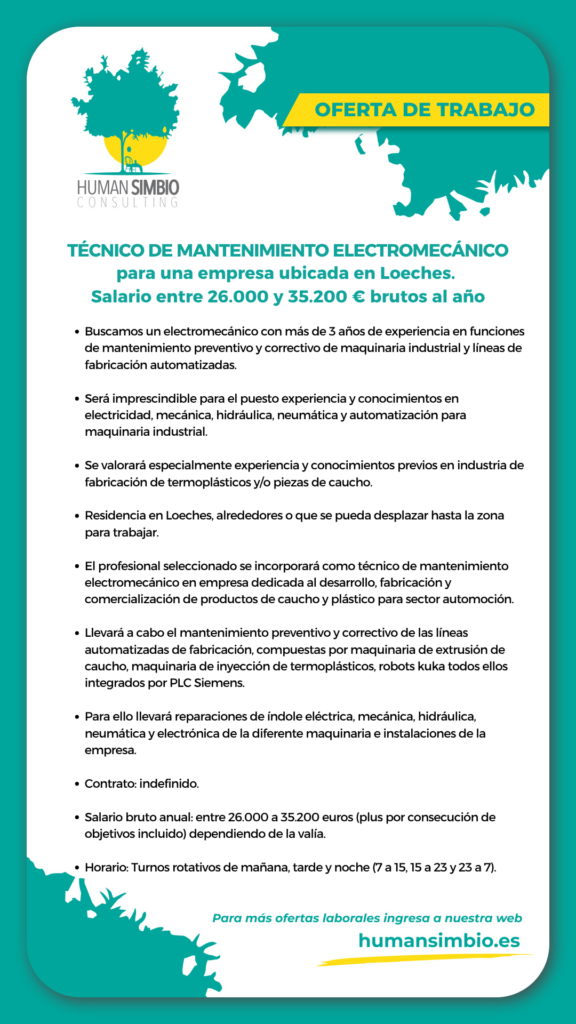 Técnico de Mantenimiento Electromecánico