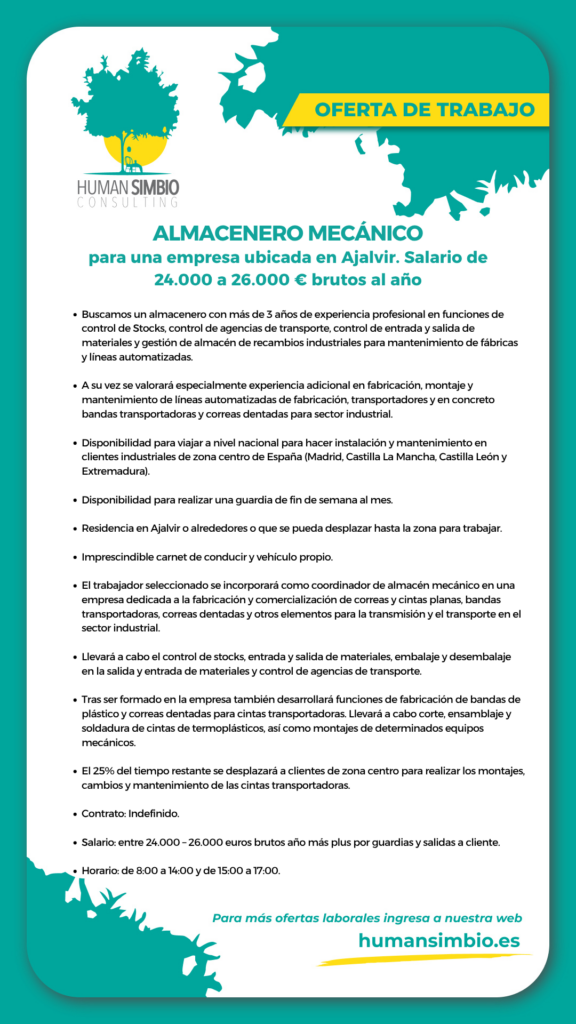 Almacenero Mecánico