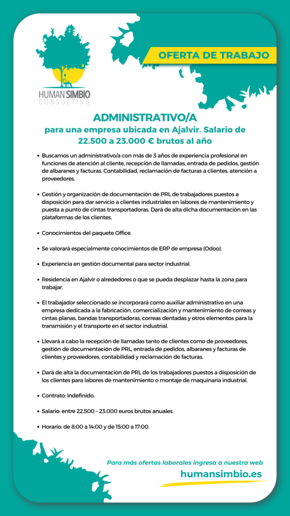 Administrativo en Ajalvir 