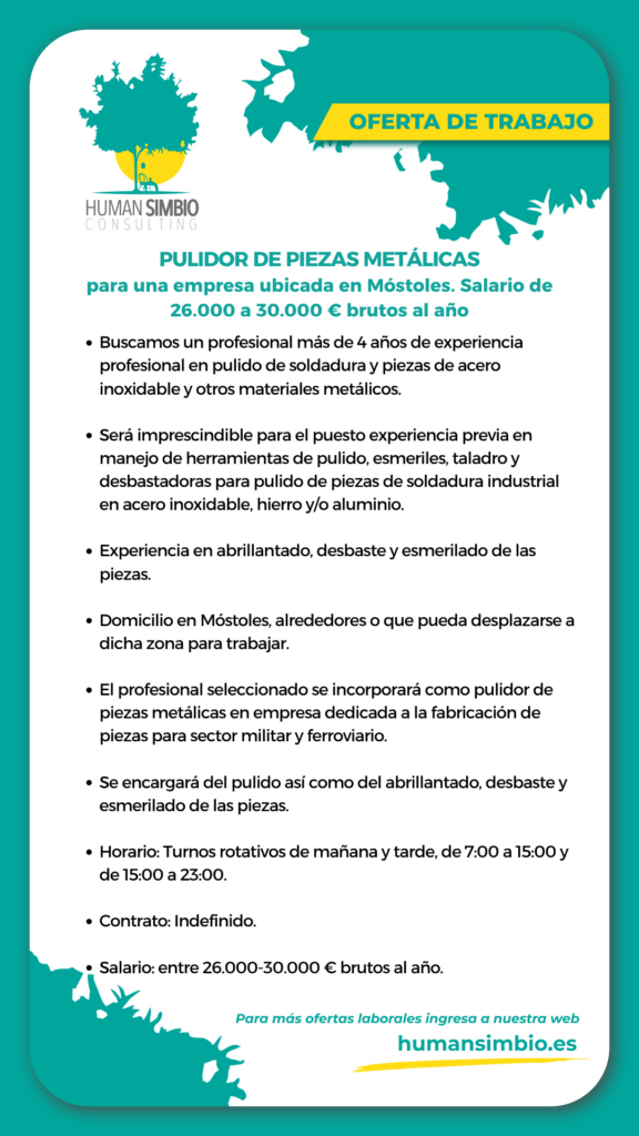 Pulidor de piezas metálicas