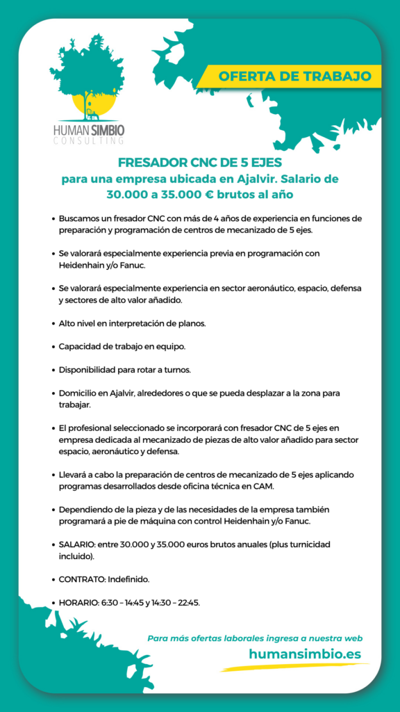 Fresador CNC de 5 ejes