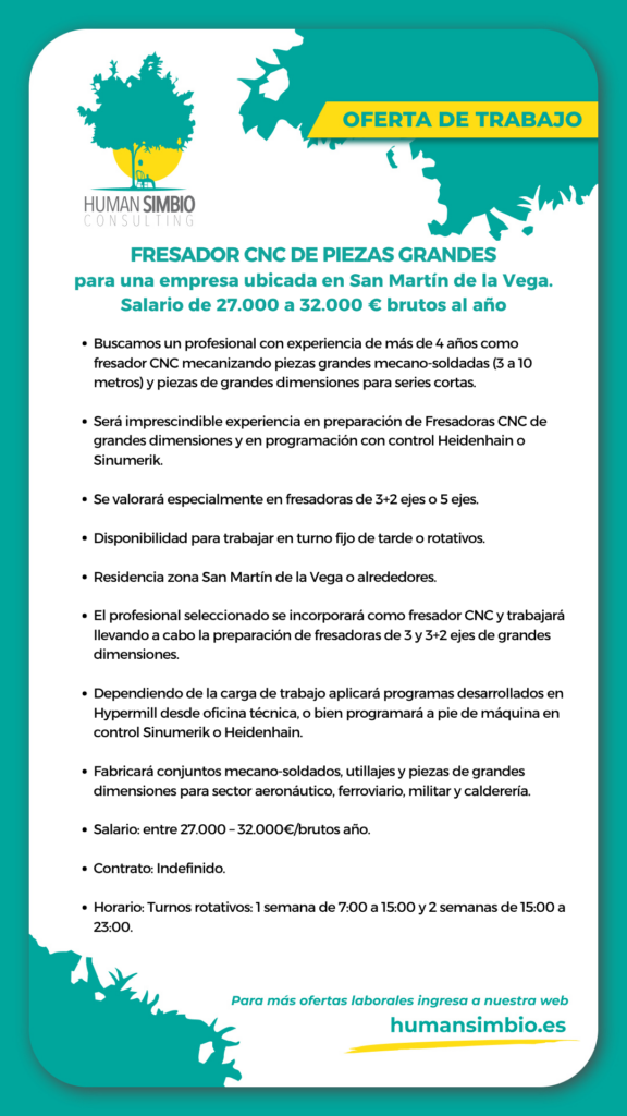 Fresador CNC de piezas grandes